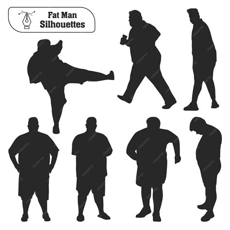 fat man silhouette|More.